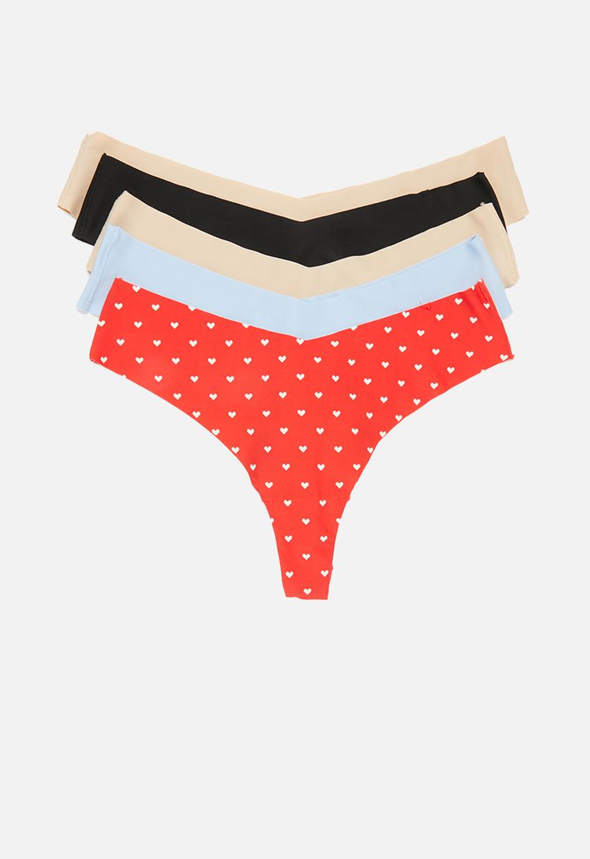 Cotton On - The invisible g-string brief 5 pack - multi