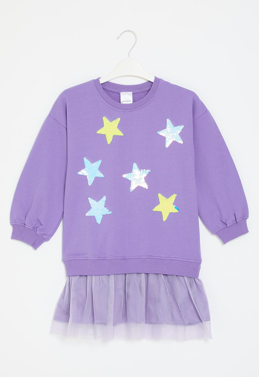 Pop Candy - Combo dress - lilac