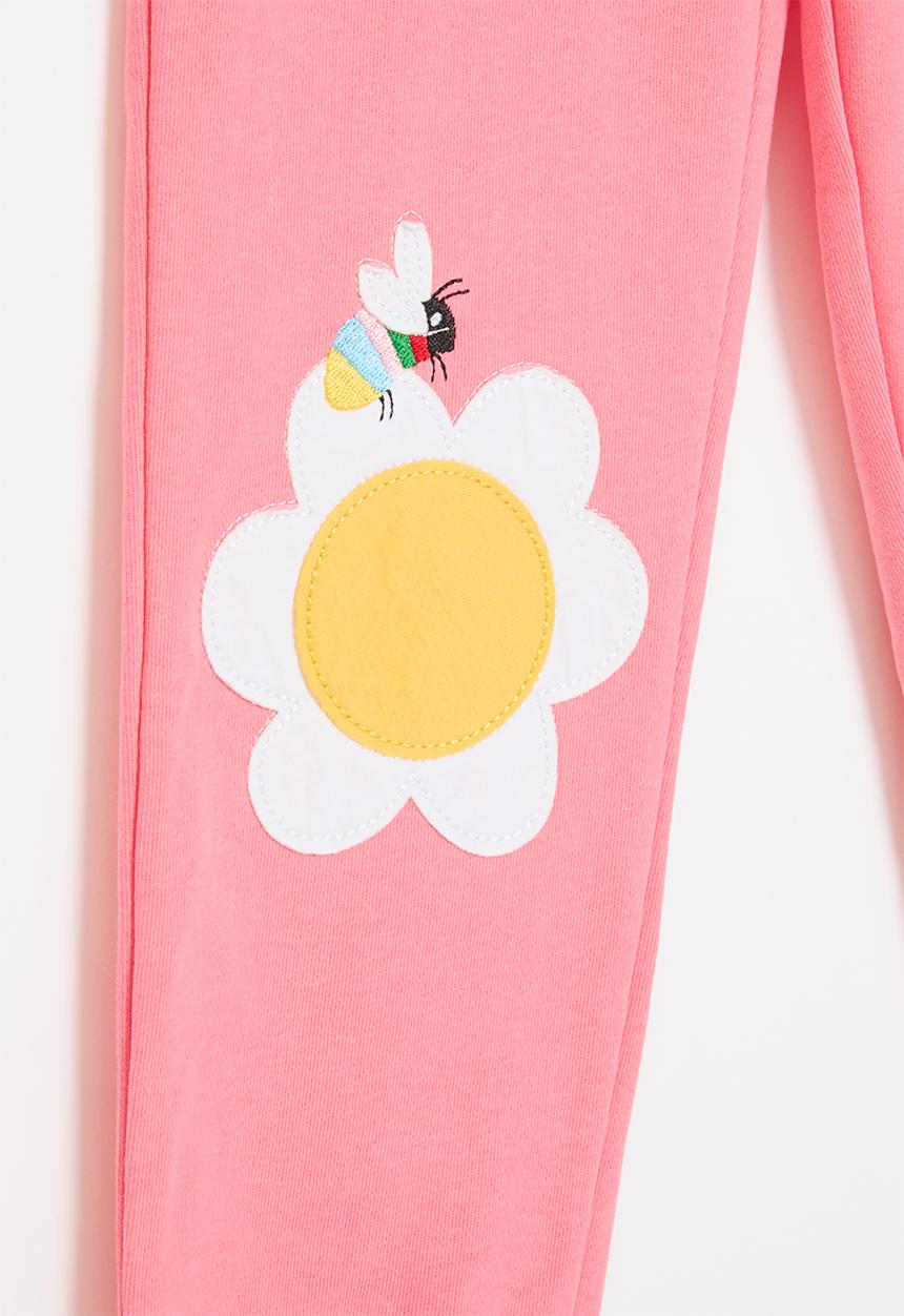 Pop Candy - Printed cuffed pants - pink