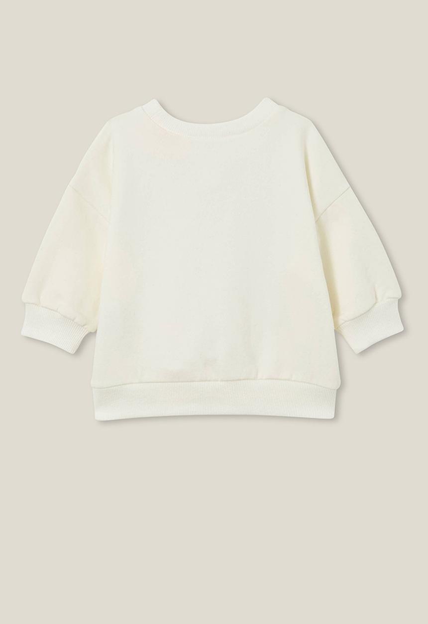 Cotton On - Alma drop shoulder sweater lcn - lcn dis vanilla/oversized minnie