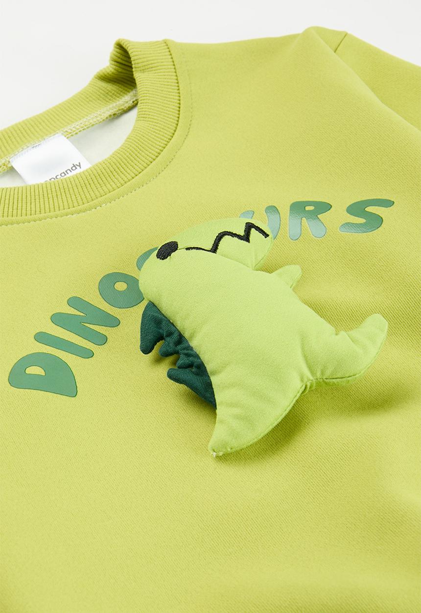 Pop Candy - Dinosaur deecor tracksuit set - green