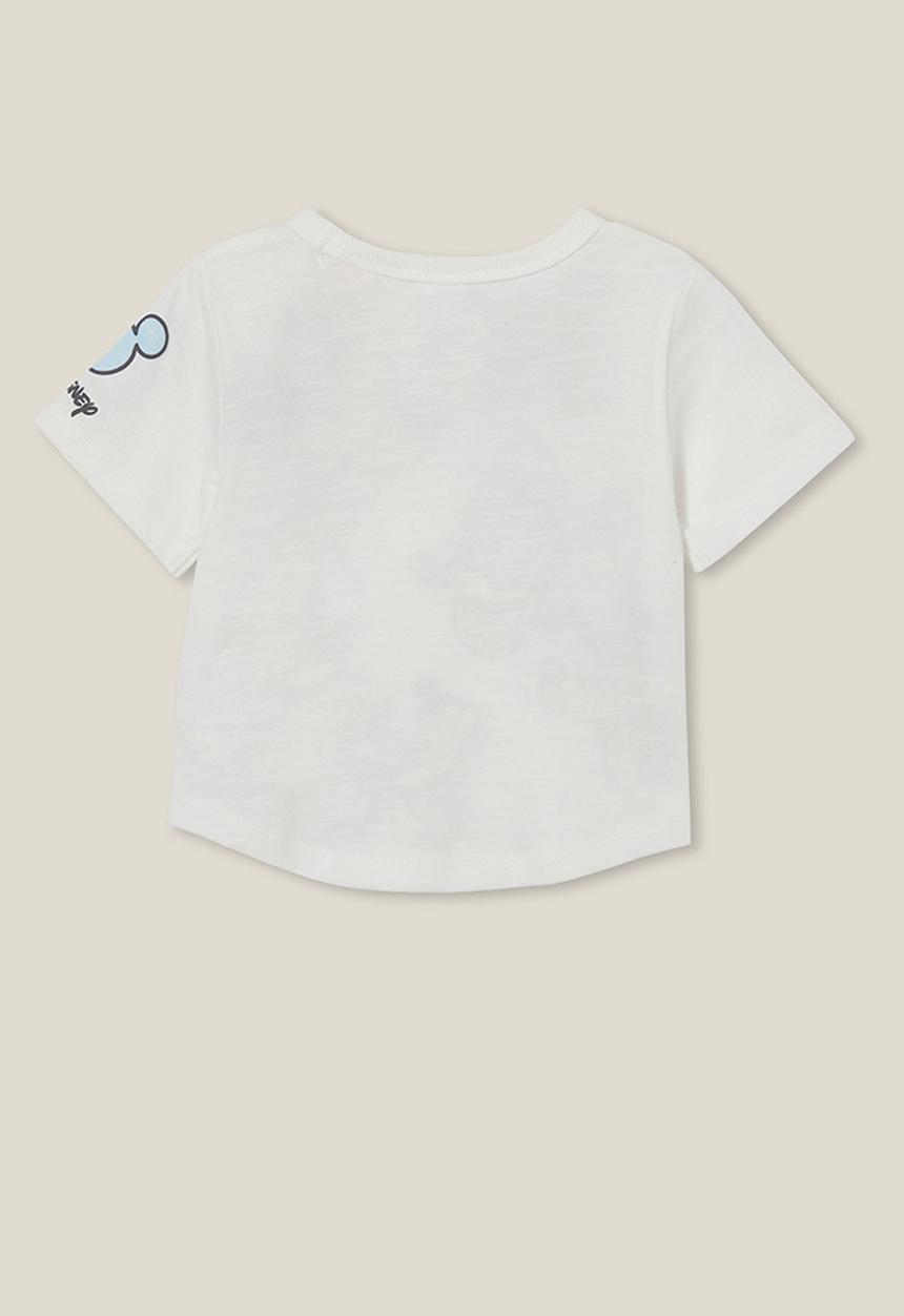 Cotton On - Fynn slub spliced tee lcn - lcn dis vanilla/mickey icons