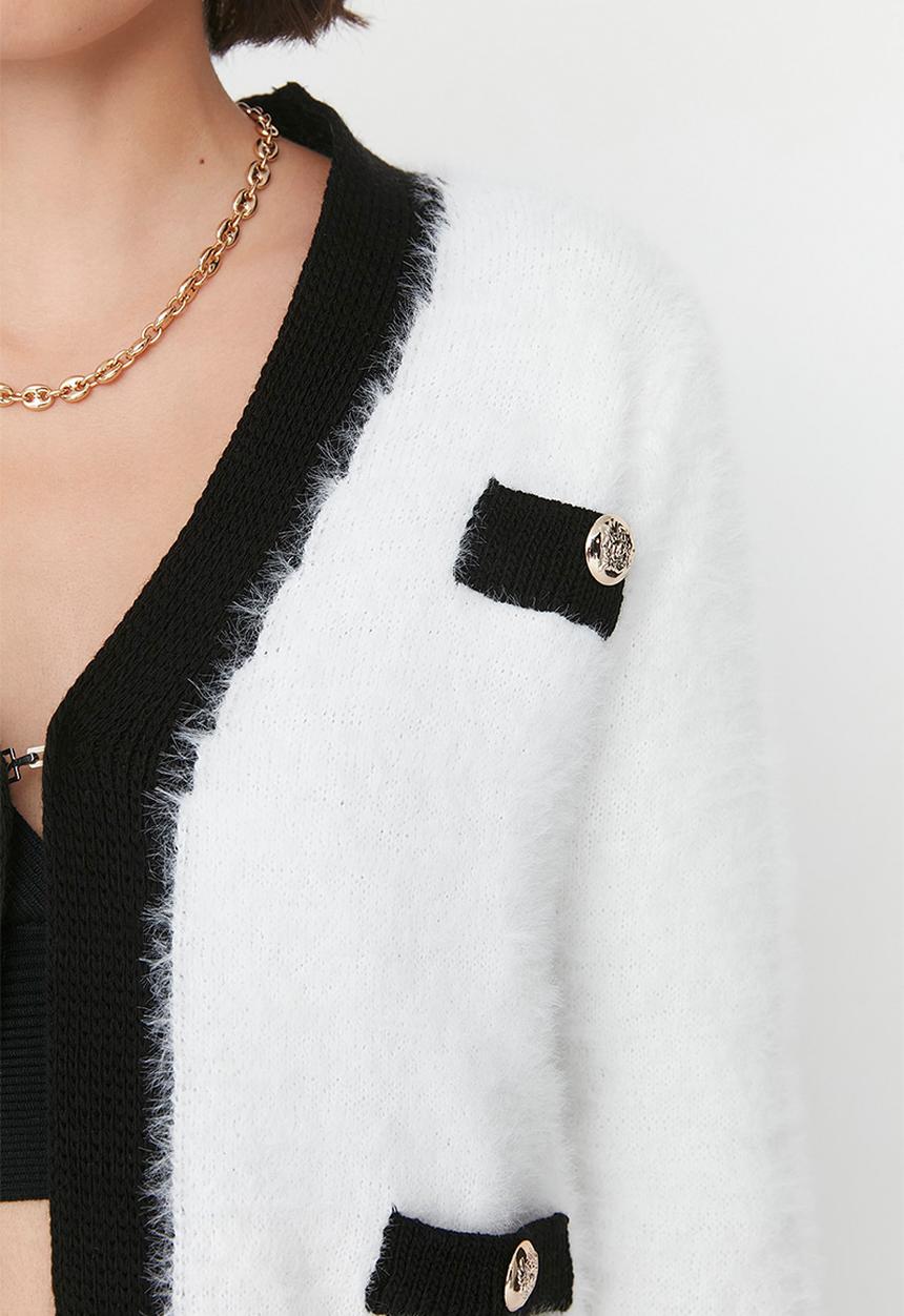 Trendyol - Pile cardigan - ecru