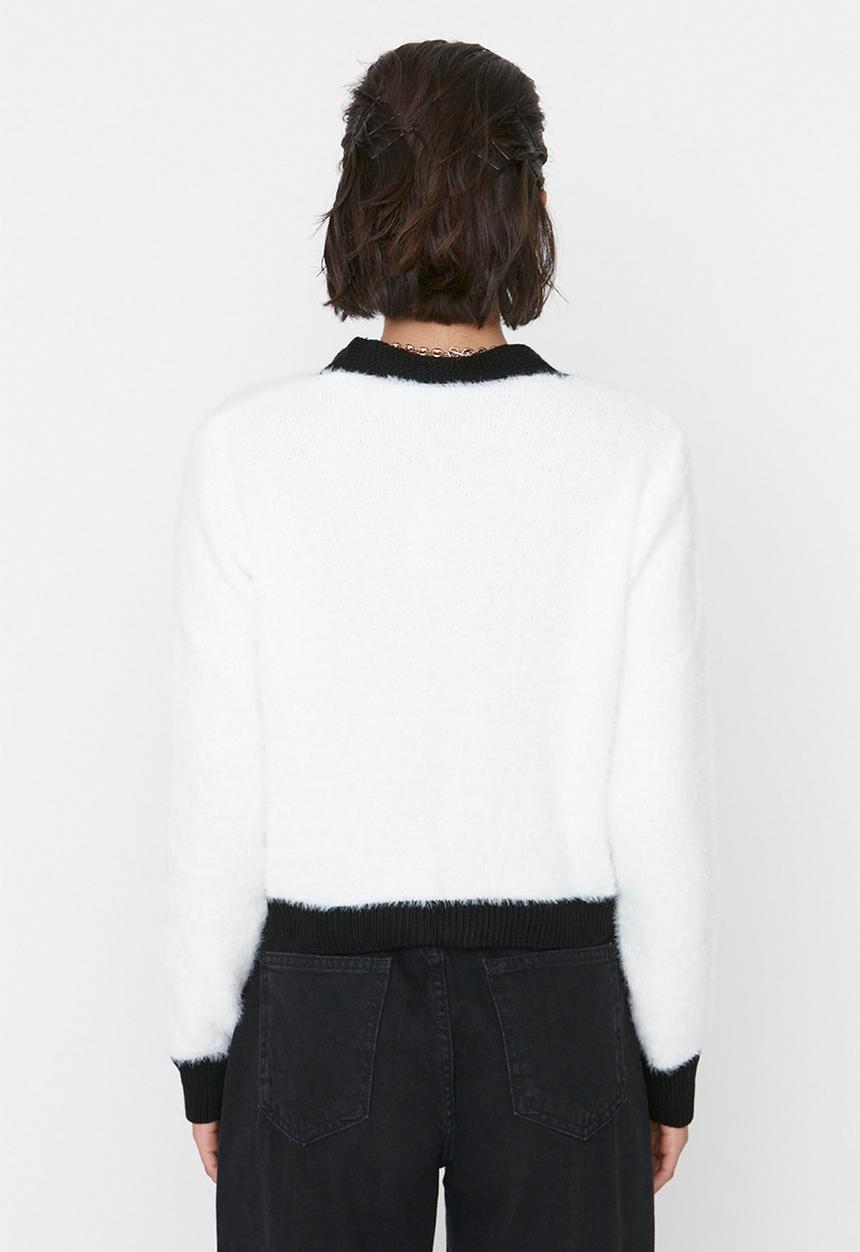 Trendyol - Pile cardigan - ecru