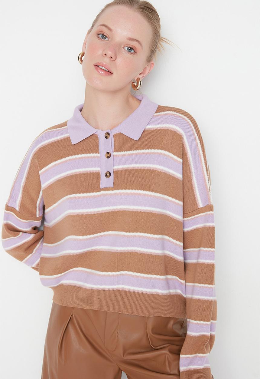Trendyol - Colourbloack sweater - camel