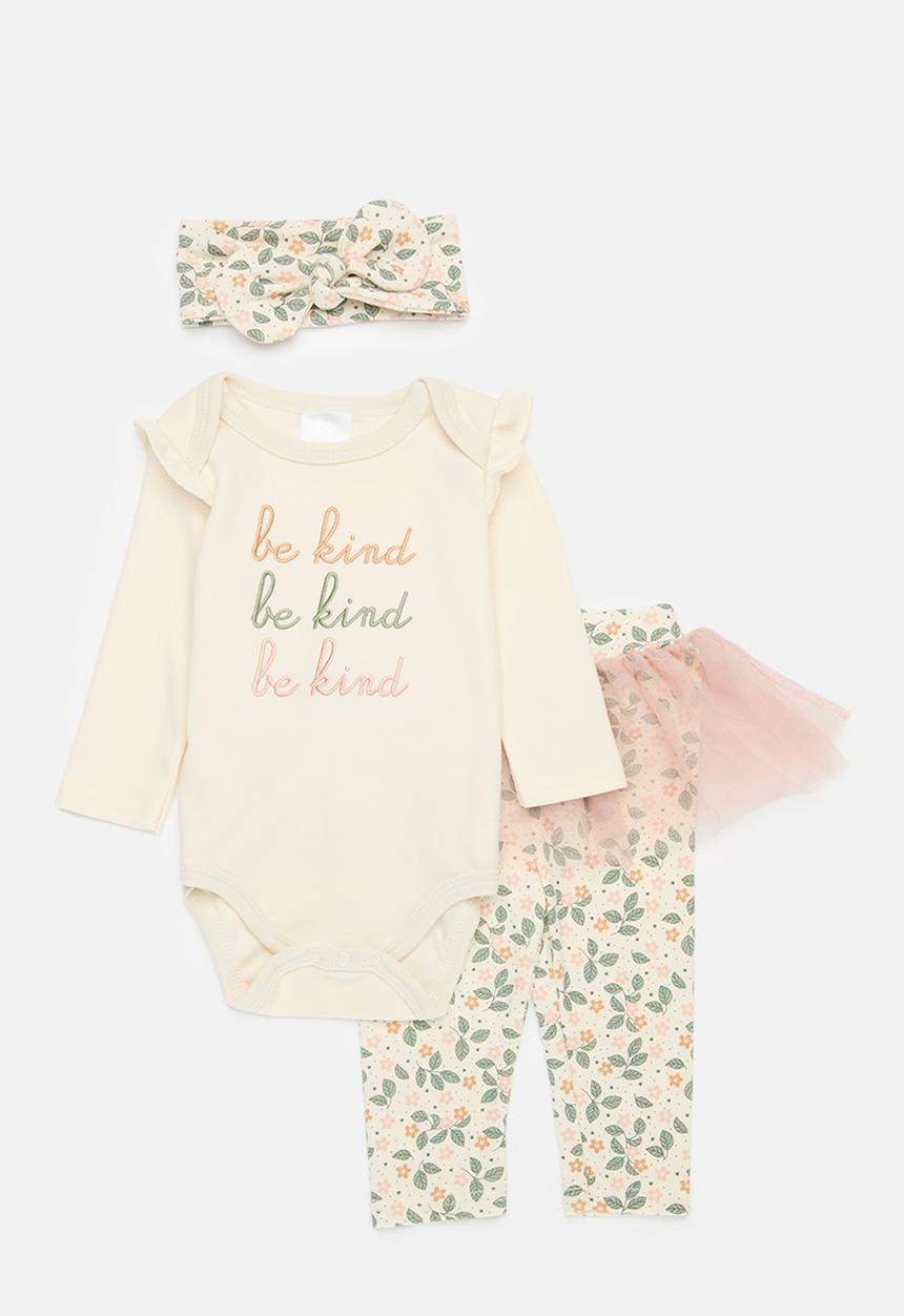 Pop Candy - Bodyvest with headband & legging set - beige