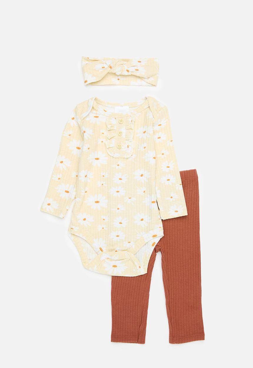 Pop Candy - Bodyvest with headband & legging set - light orange