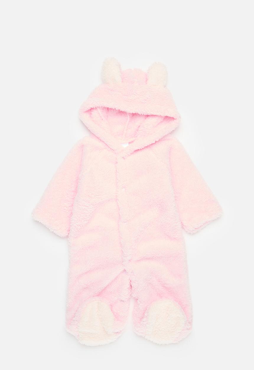 Pop Candy - Hooded babygrow - pink
