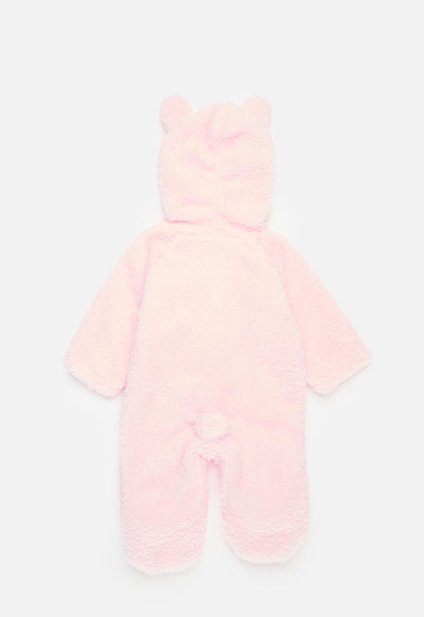 Pop Candy - Hooded babygrow - pink
