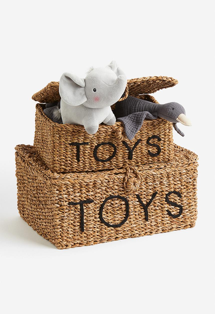 H&M - Lidded toy box - beige