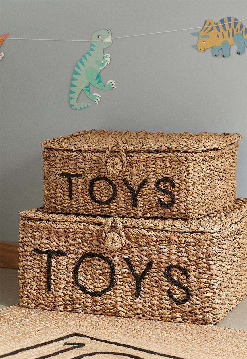 H&M - Lidded toy box - beige