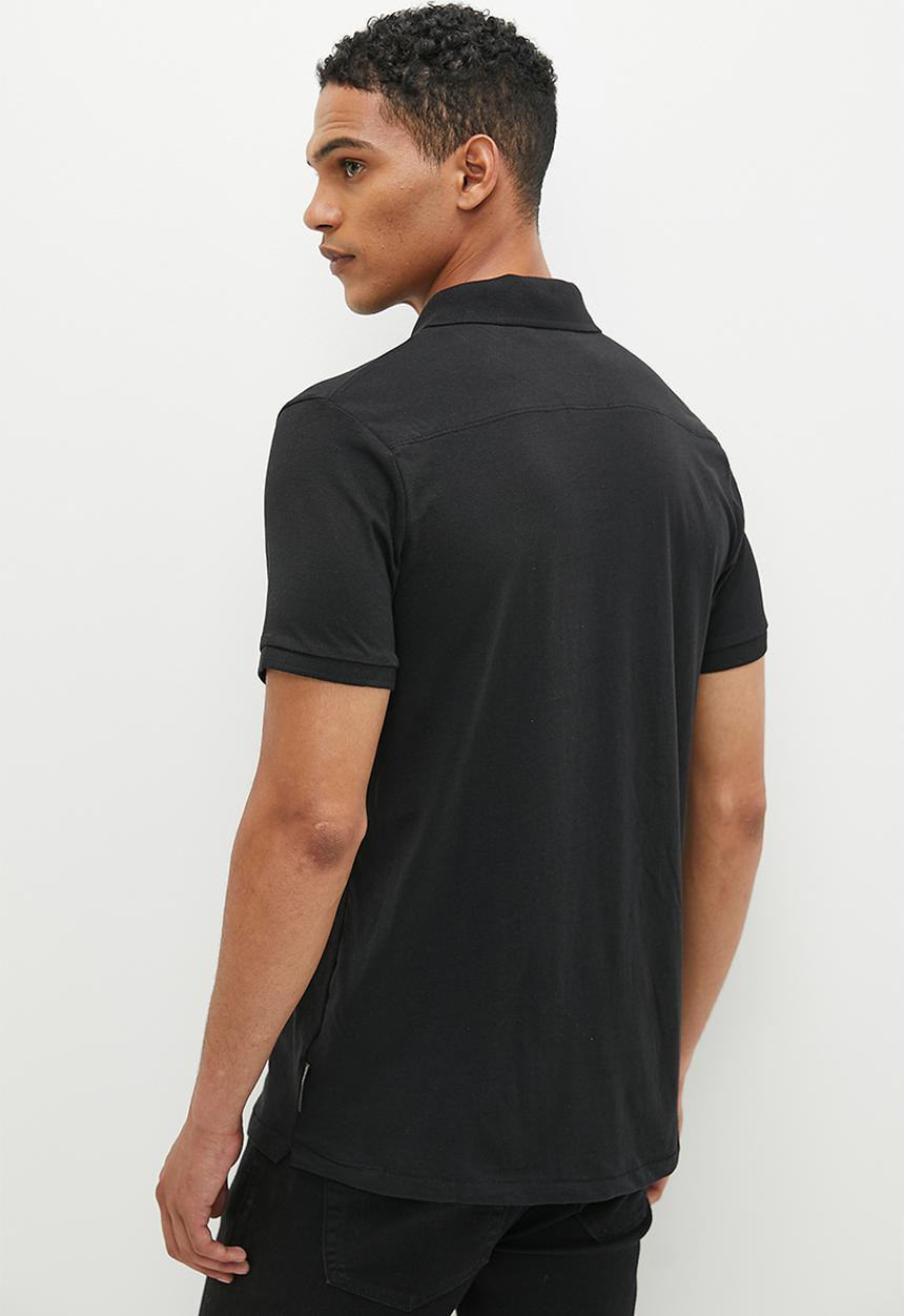 French Connection - J polo - black/gunmetal