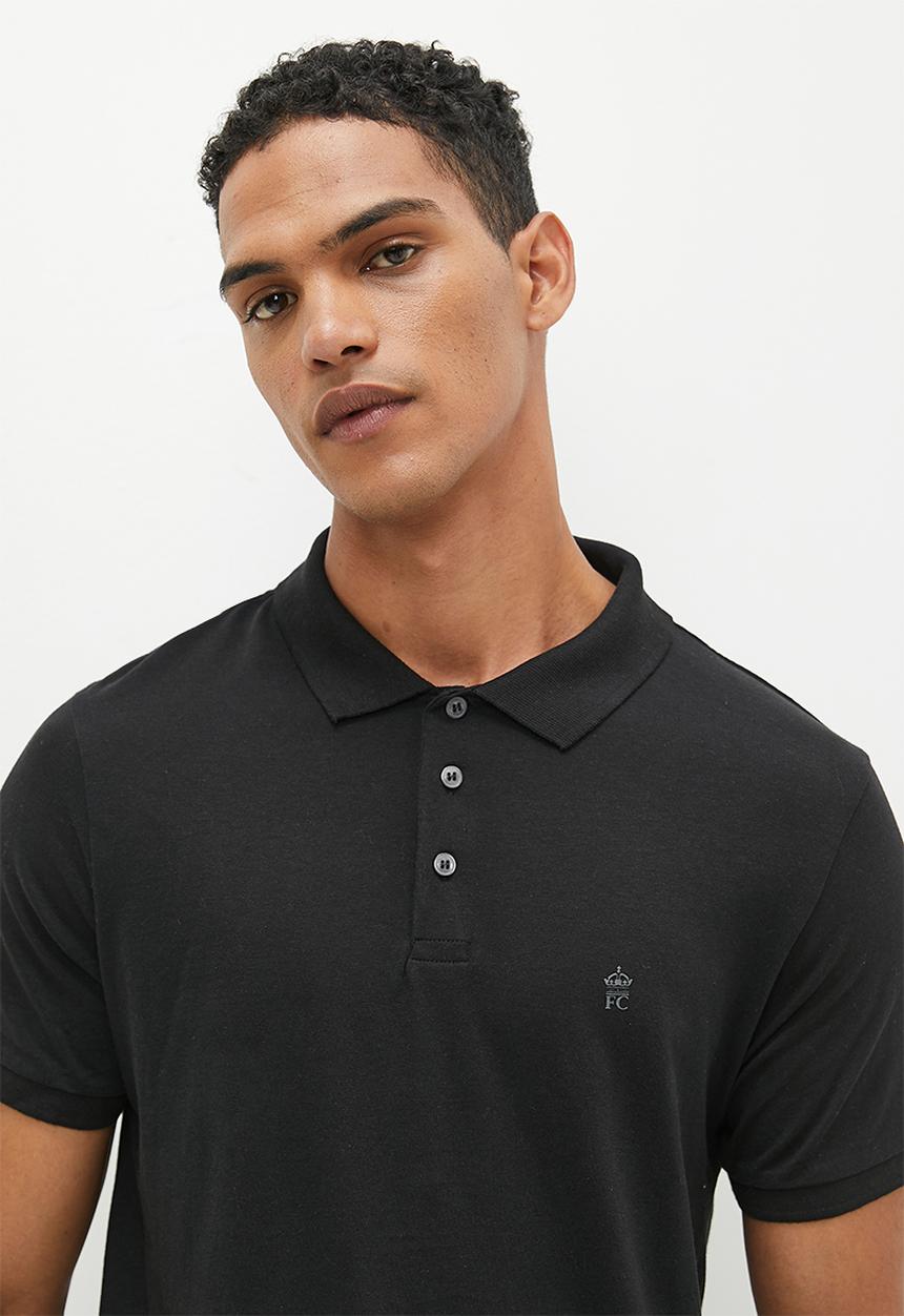 French Connection - J polo - black/gunmetal