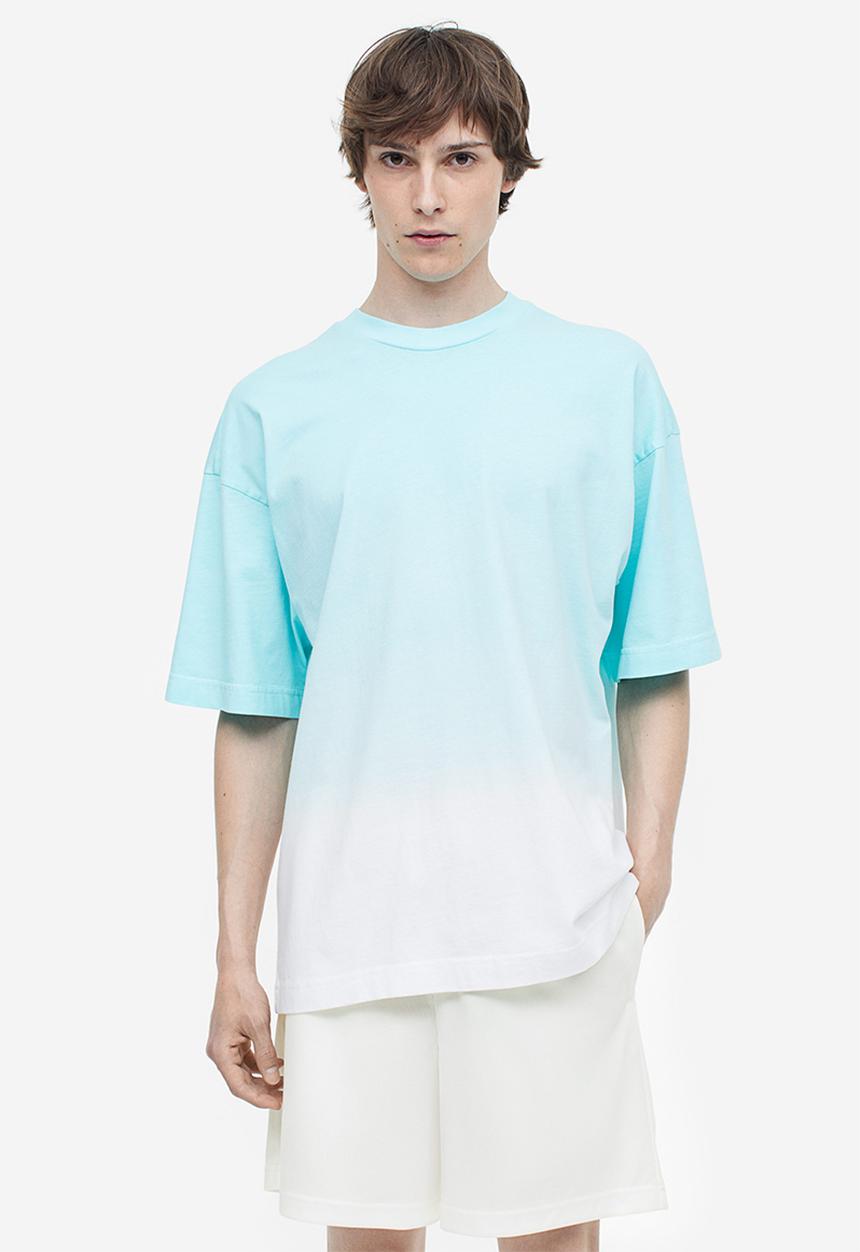 H&M - Relaxed fit mesh shorts - white