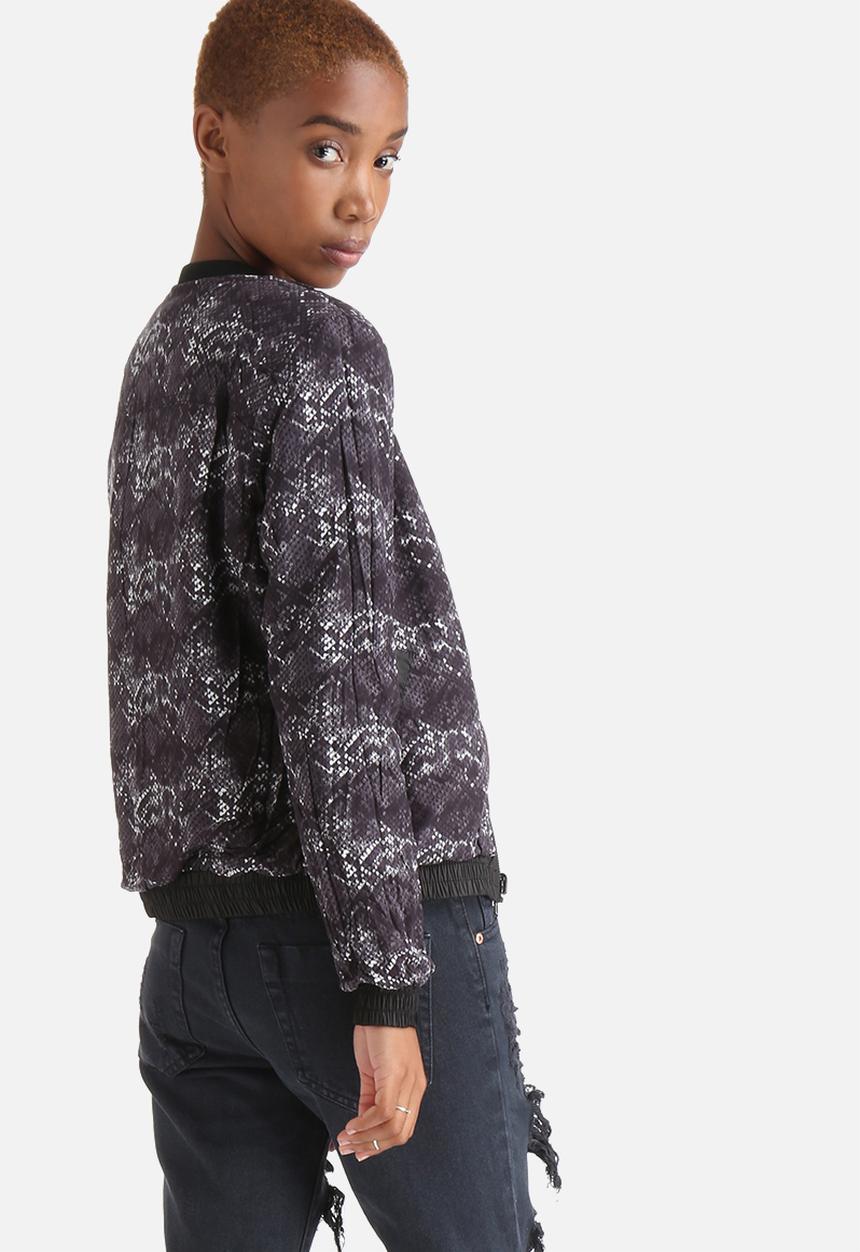 ONLY - Smoke Snake Reversible Bomber Jacket