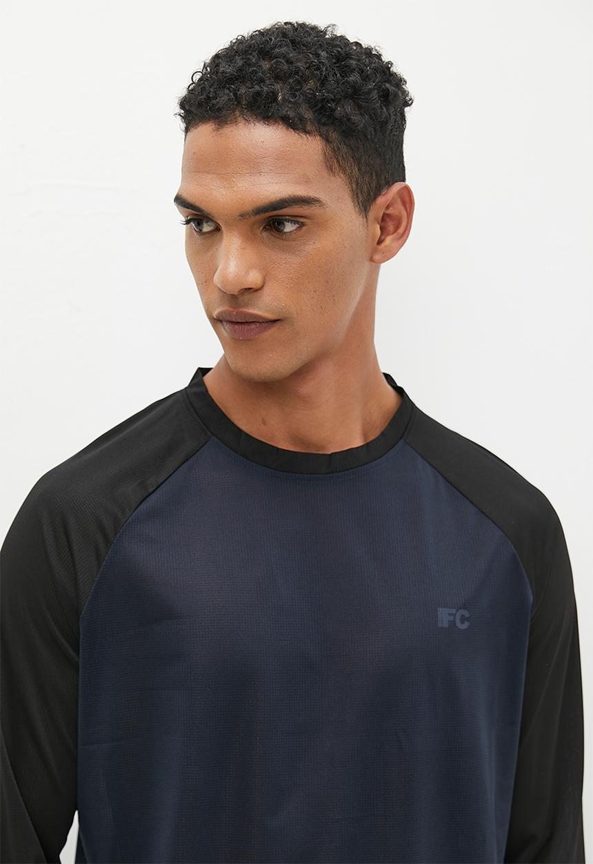 French Connection - Raglan long sleeve fcs - marine & black 
