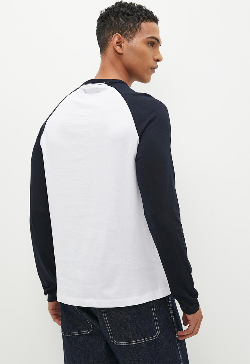 French Connection - Raglan long sleeve - white & marine 