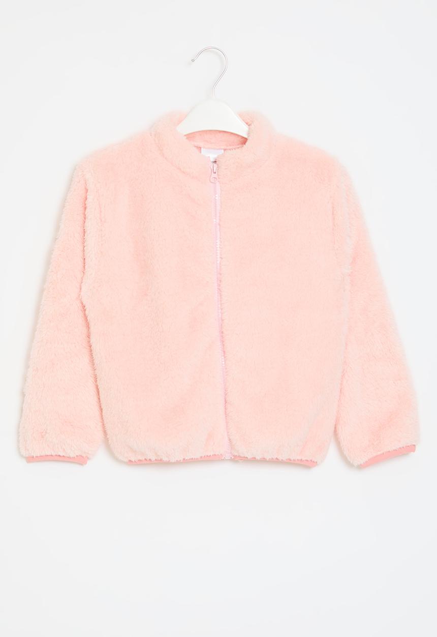 Pop Candy - Zip up teddy jacket - pink