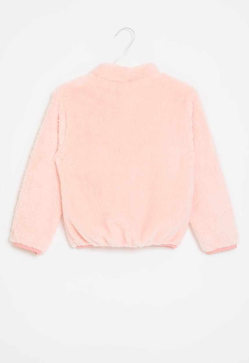 Pop Candy - Zip up teddy jacket - pink