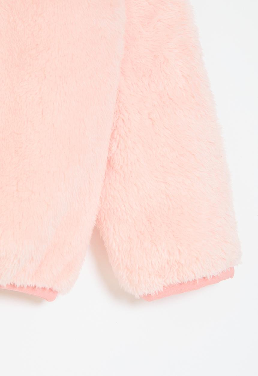 Pop Candy - Zip up teddy jacket - pink