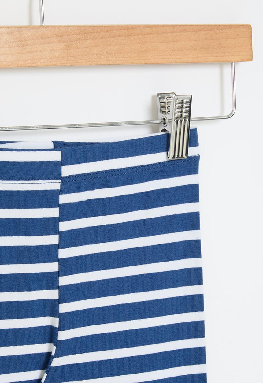 Pop Candy - Striped legging - blue/white