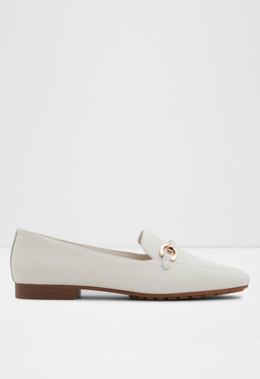 ALDO - Symposia leather loafer - white/bone
