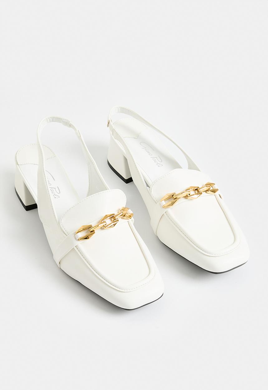 Gino Paoli - Amber slingback - white