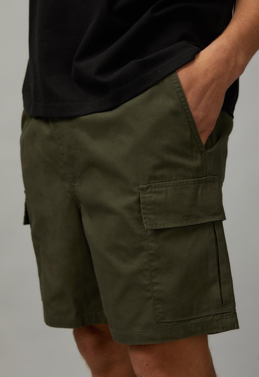Factorie - Pull On Cargo Short - Deep Khaki 