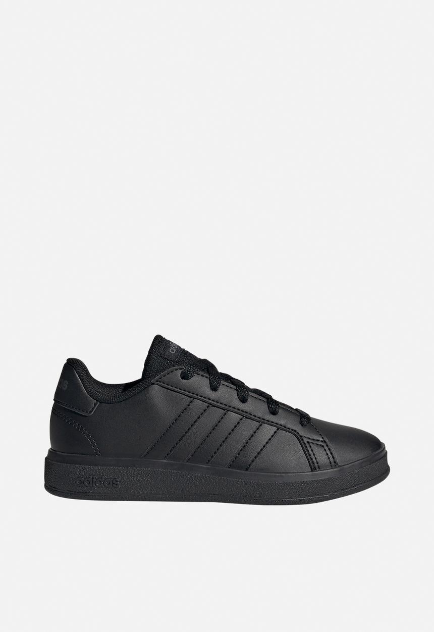 adidas Performance - Grand Court 2.0 K - Core Black/Core Black/Grey Six