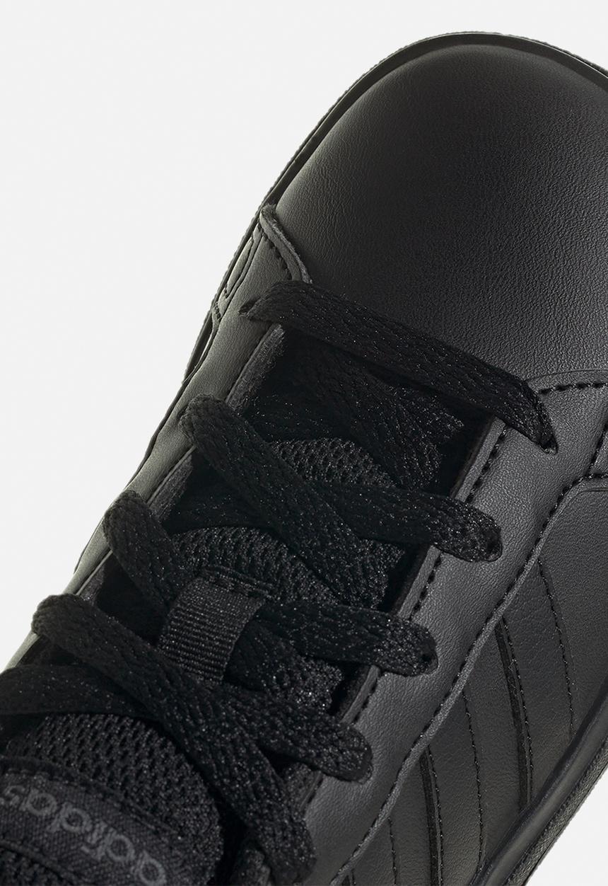 adidas Performance - Grand Court 2.0 K - Core Black/Core Black/Grey Six
