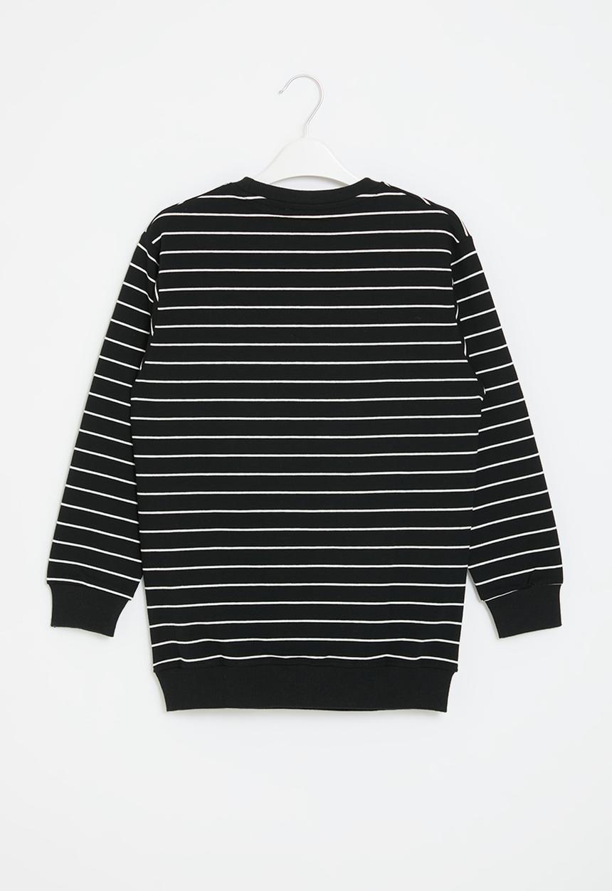 Pop Candy - Stripe sweatshirt - black