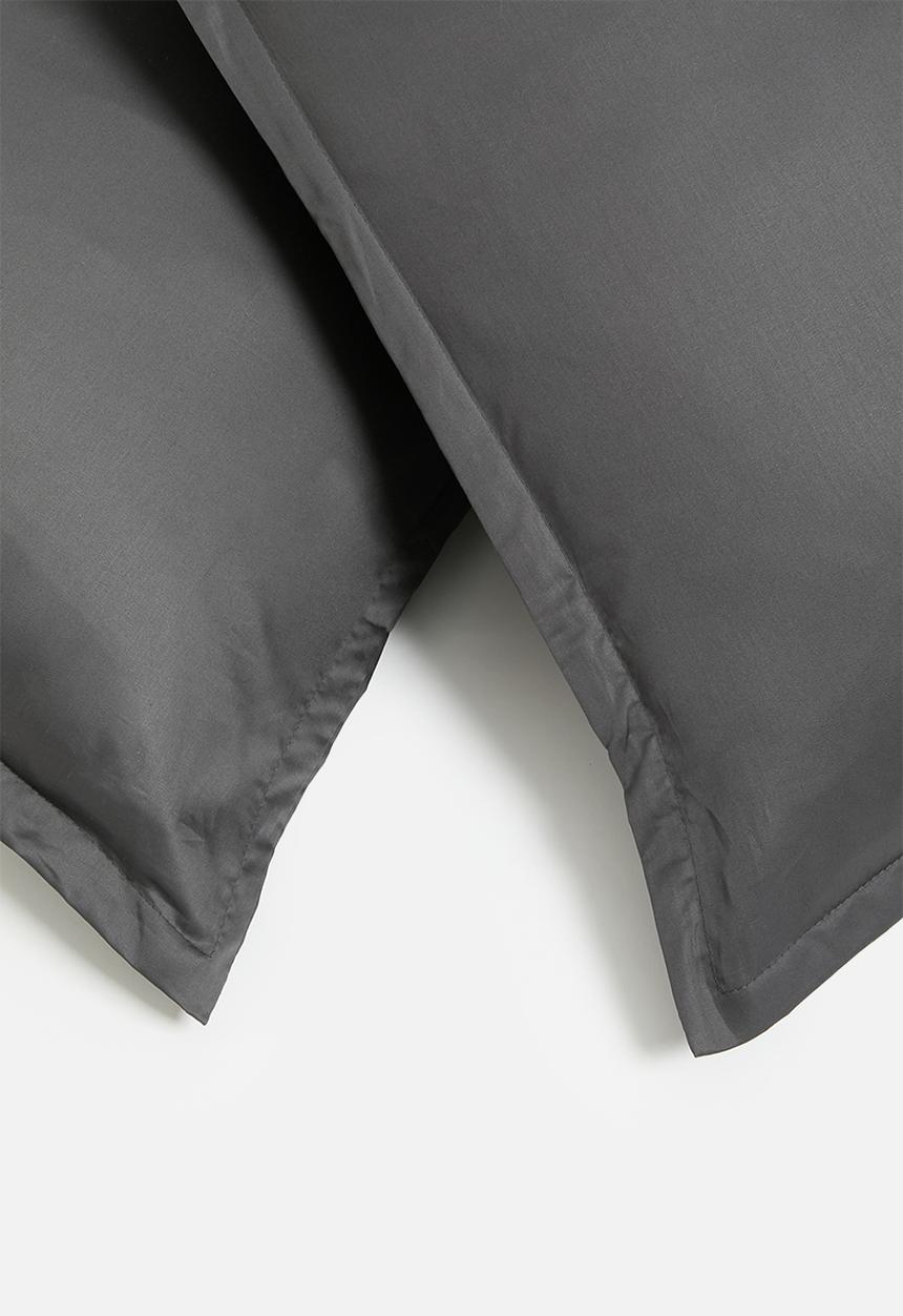 Sixth Floor - T400 Egyptian cotton oxford King pillowcase - graphite