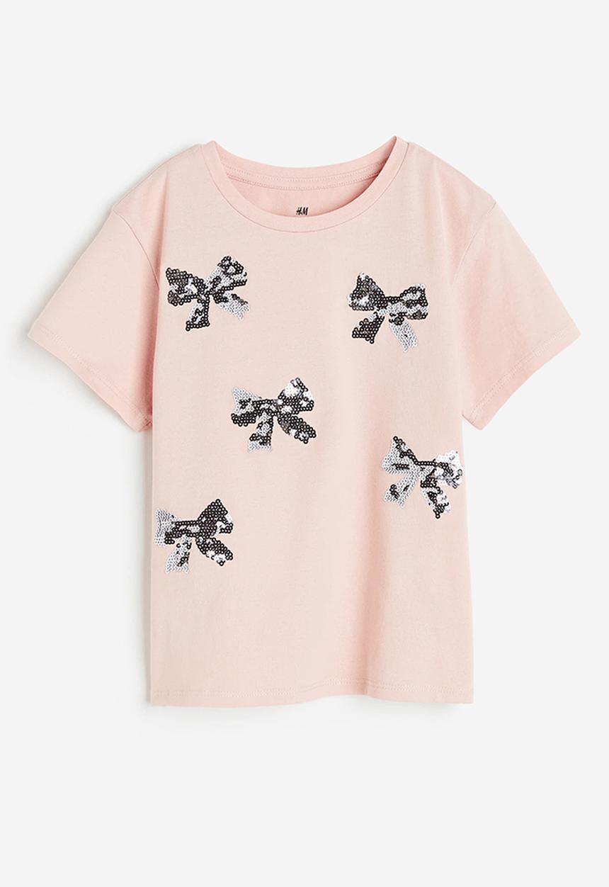 H&M - Top - light pink & bows