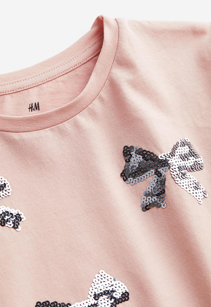 H&M - Top - light pink & bows