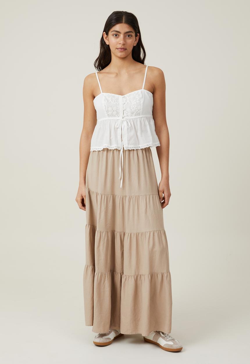 Cotton On - Bella Lace Cami - White