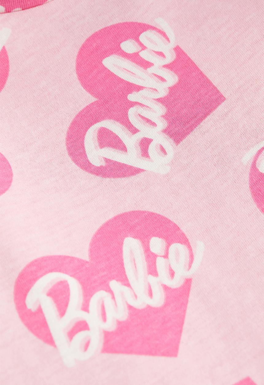 H&M - Printed cotton dress - pink & barbie