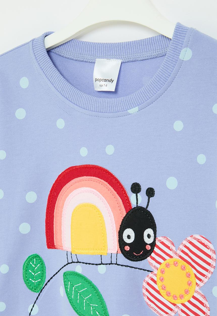 Pop Candy - Printed sweat top - blue