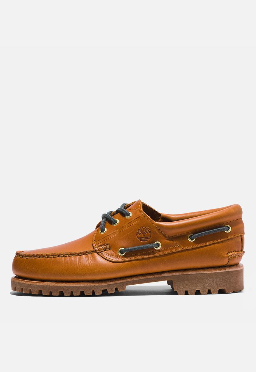 Timberland - Authentics 3 eye classics slip ons - brown full grain