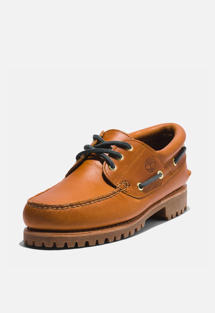 Timberland - Authentics 3 eye classics slip ons - brown full grain