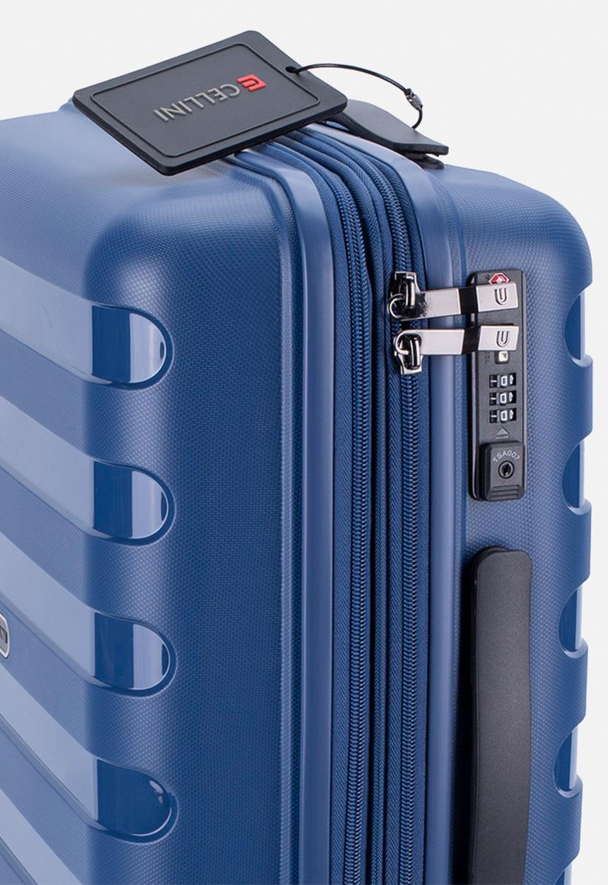 Cellini - Sonic 4 wheel trolley - Midnight Blue