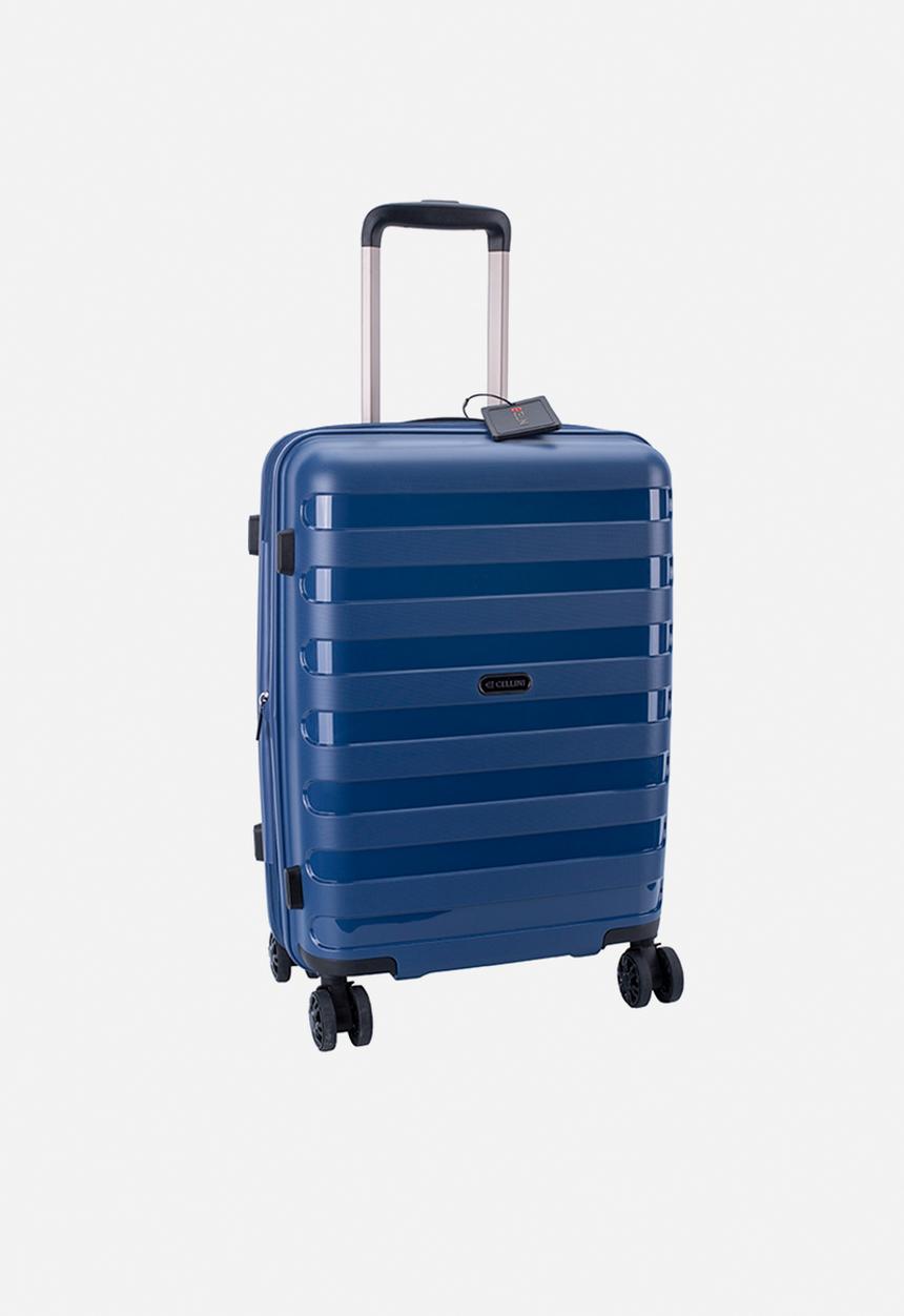 Cellini - Sonic 4 wheel trolley - Midnight Blue