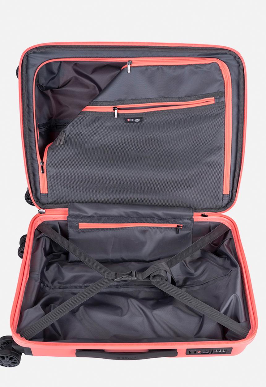 Cellini - Sonic 4 wheel trolley - Living Coral