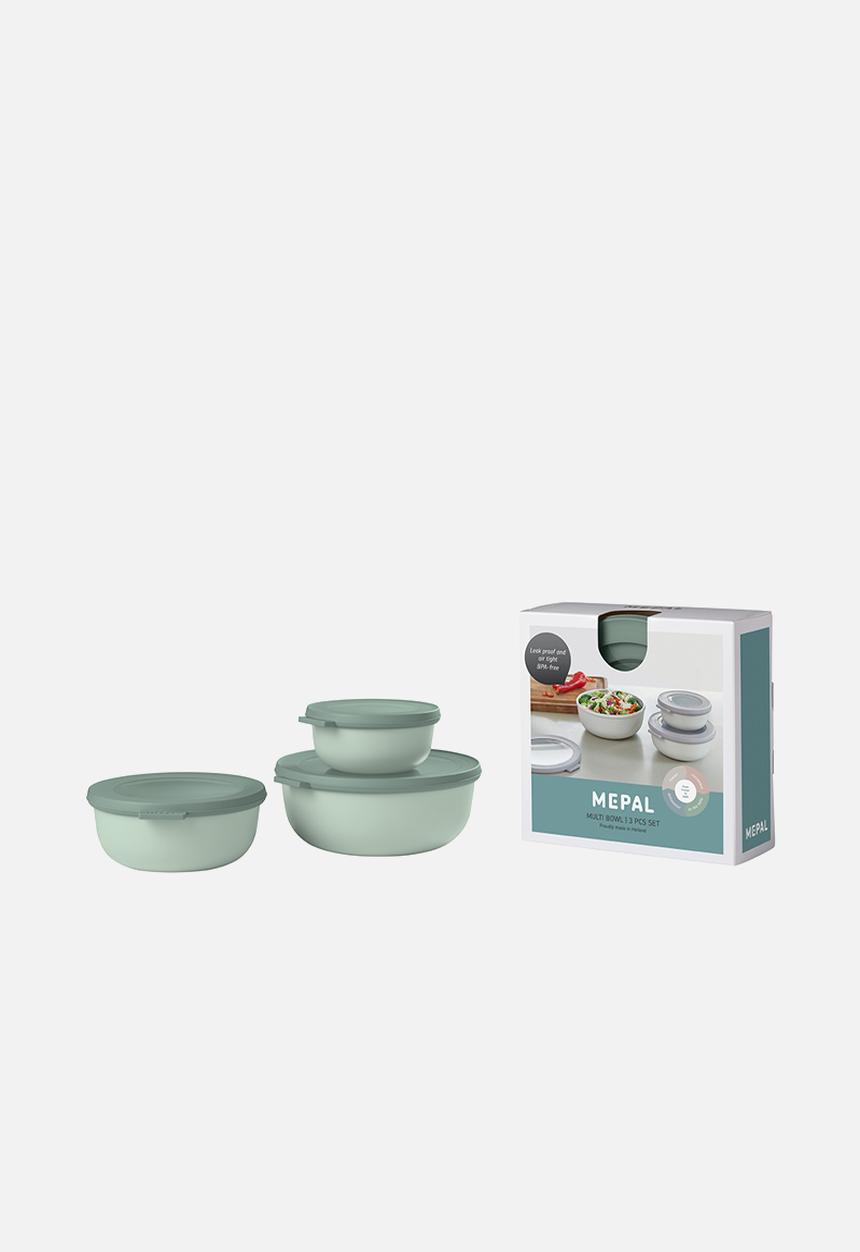 Mepal - Mepal Cirqula 3 Piece Set (350ml+750ml+1.25L) - Nordic Sage