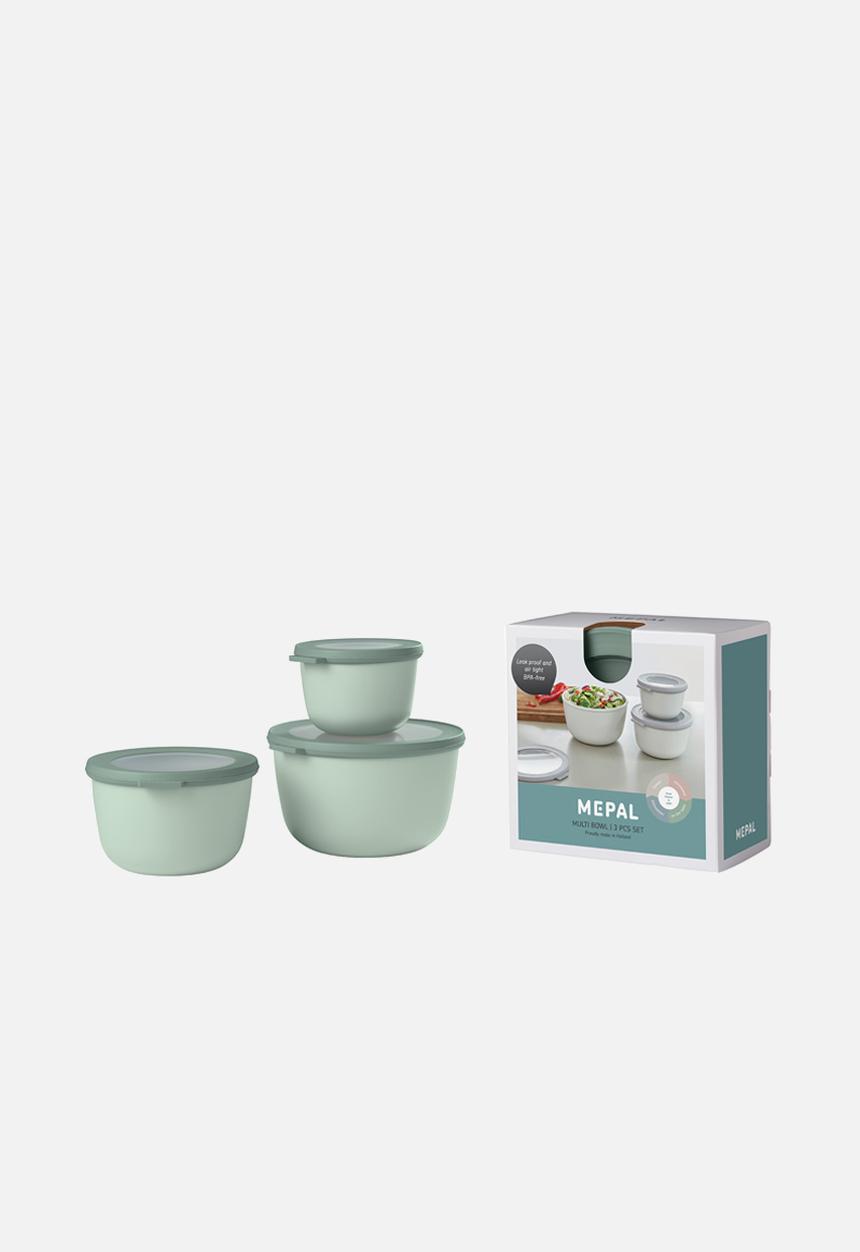 Mepal - Mepal Cirqula 3 Piece Set (500ml+1L+2L) - Nordic Sage