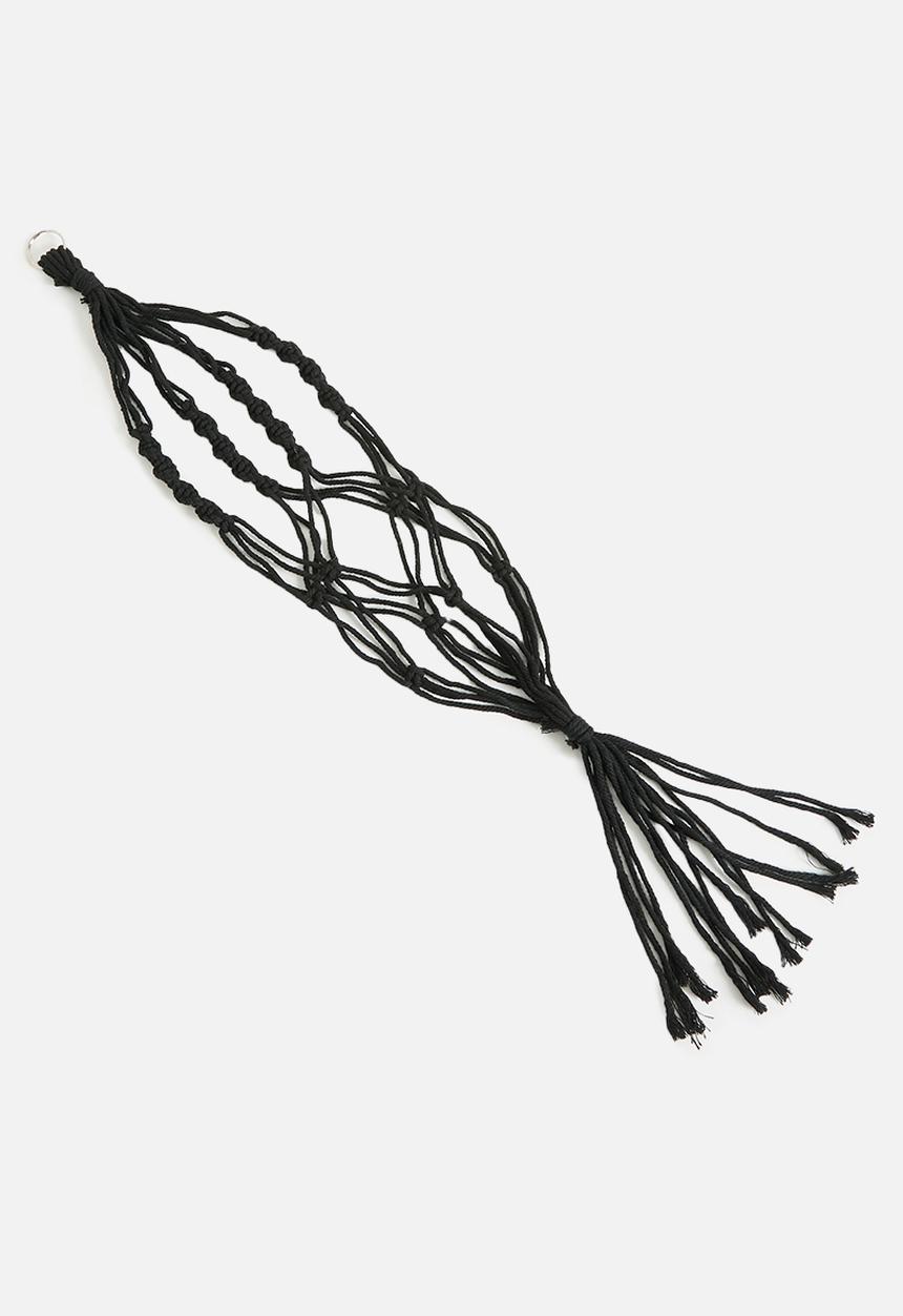 H&S - Hanging rope - black