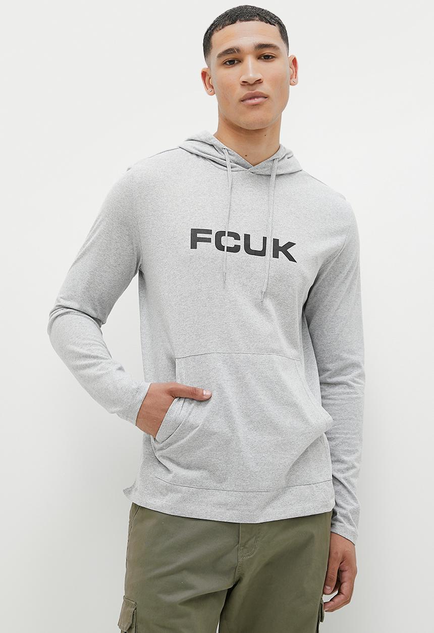 French Connection - Hood fc long sleeve - lgm/grey