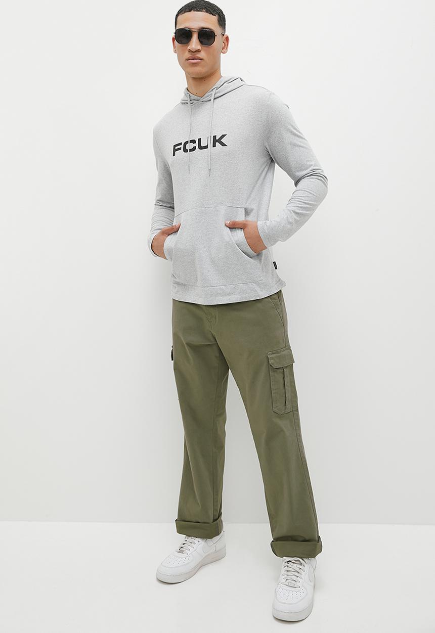 French Connection - Hood fc long sleeve - lgm/grey