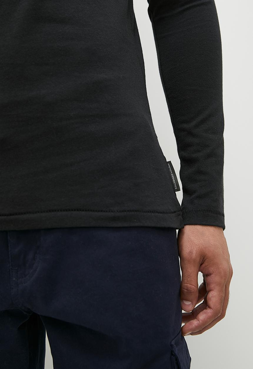 French Connection - Crew long sleeve - black 
