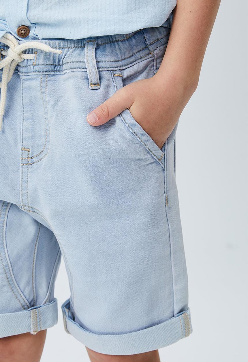 Cotton On - Slouch fit short - bells light blue