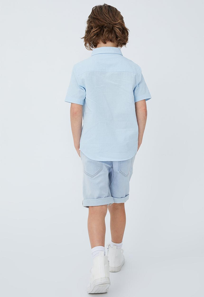 Cotton On - Slouch fit short - bells light blue